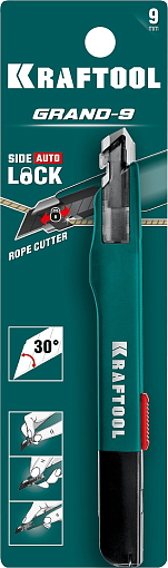 Фото 3 товара Нож 9 мм, сегментированное лезвие автостоп  GRAND-9, Kraftool