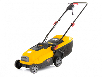 Газонокосилка электр. GC-1100, 1100 Вт, B=32 см, 3 уровня, пласт. мешок, 30 л Denzel - фото 1