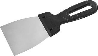 ШпательSTAYER 80 мм, нержавеющая полотно, пластмассовая рукоятка, 1008-08 - фото 1