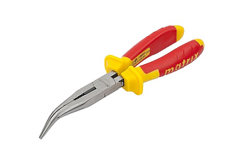 Длинногубцы изогнутые Insulated, 200 мм, двухкомпонентные рукоятки Matrix Professional - фото 4
