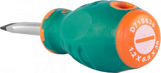 Отвертка стержневая шлицевая ANTI-SLIP GRIP, SL6.5х38 мм, Jonnesway - фото 3