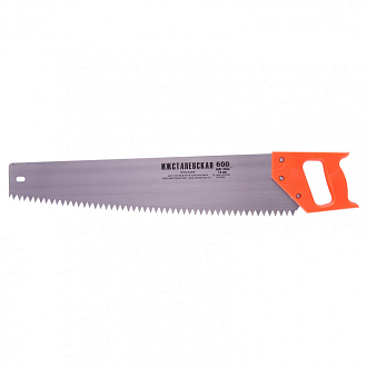 Ножовка по дереву, 600 мм, шаг зубьев 12 мм, пластиковая рукоятка (Ижевск) Россия - фото 1
