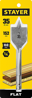 Сверло по дереву перовое 2950-35_z01 Master STAYER FLAT 35x152мм - фото 2