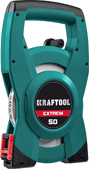 Стальная мерная лента KRAFTOOL EXTREM 34185-50 50 м, геодезическая - фото 1