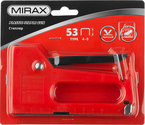 Фото 2 товара Степлер пластиковый MIRAX,3142 скобы 53