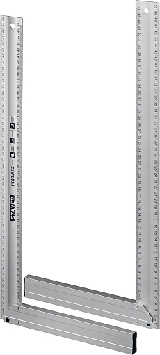 Фото 4 товара Столярный угольник STAYER HERCULES 3432-50 Professional 500 х 2 мм, с усиленным алюминиевым полотном, жесткий