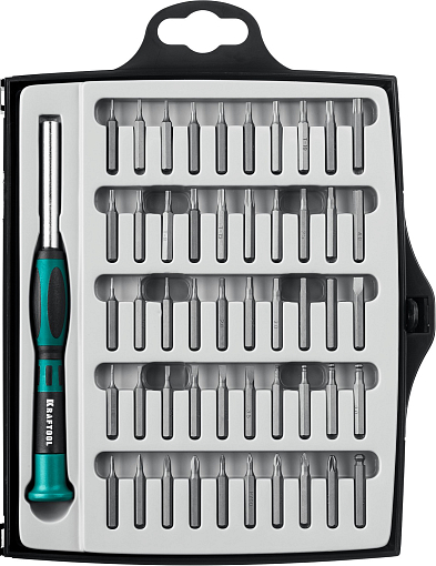 Фото 1 товара Отвертка Отвёртка для точных работ со сменными битами X-Grand 51 51 предм., Kraftool