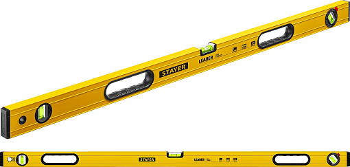 Фото 1 товара Уровень строительный фрезерованный STAYER 1200 мм, LEADER 3466-120_z01