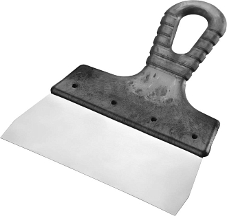 Шпатель фасадный СИБИН 150 мм, нержавеющая полотно, пластмассовая рукоятка, 10079-150_z01 - фото 1