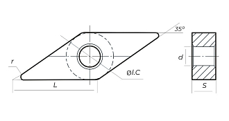 VNMG160404-NN QT6109 пластина токарная Qtool - фото 2