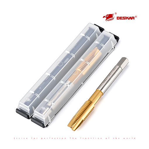 Фото 2 товара Метчик М 12х1.75 6H HSS-E TiN прямой с подточ. скв. DIN376 Deskar