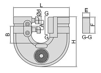 Калибр-скоба 120-127 мм INSIZE - фото 2