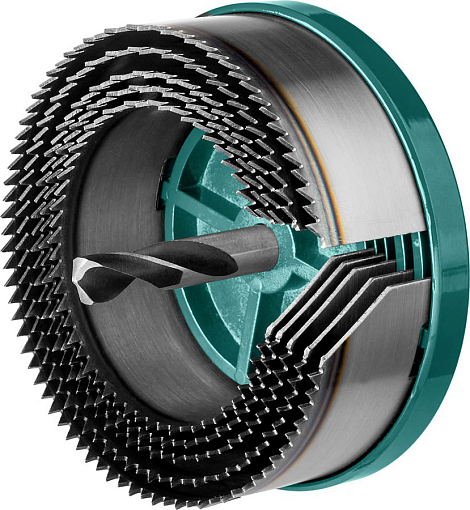 Фото 0 товара Пила наборная по дереву 29584-H5-32KRAFTOOL 68-74-80-90-100мм, 5 шт., сегментная