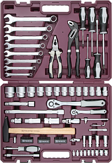 Набор инструмента универсальный 1/4", 1/2"DR, 77 предметов, THORVIK - фото 2