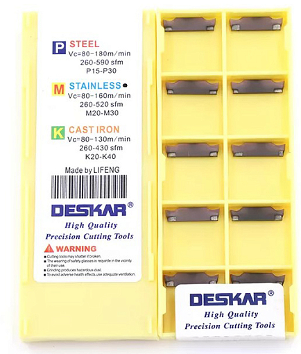 Фото 3 товара MGGN200R-8 LF6018 пластина для отрезки и точения канавок Deskar