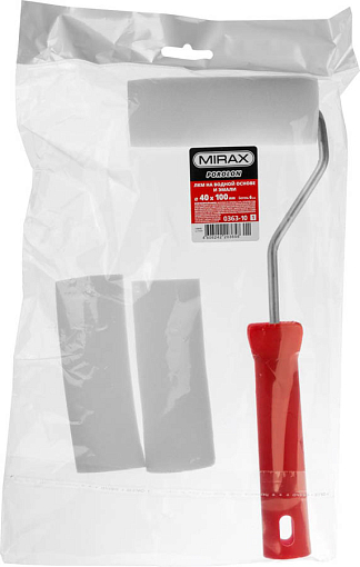 Фото 1 товара Мини-валик малярный поролон MIRAX 100 мм, 40 мм,0363-10_z01 поролон