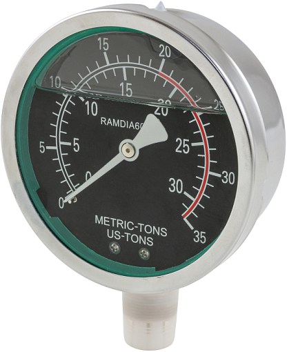 Фото 0 товара Манометр для гидравлического пресса OHT620N, Ombra