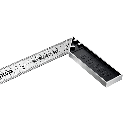 Фото 8 товара Угольник с нержавеющим полотном STAYER STABIL 3431-40_z02 400 мм, столярный