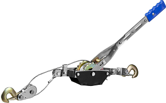 Лебедка ручная рычажная СИБИН 2 т, 3 м, тросовая, 25-2 - фото 3