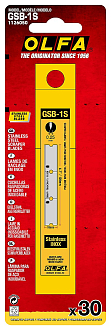 OLFA 120 мм, 30 шт, прямое, для скребков (арт. OL-GSR-1/3B, OL-GSR-2) Лезвие OL-GSB-1S - фото 2