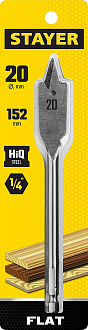 Сверло по дереву перовое 2950-20_z01 Master STAYER FLAT 20x152мм - фото 3