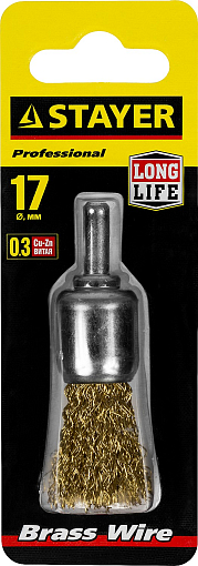 Фото 1 товара Щетка кистевая для дрели STAYER 17 мм, 35113-17