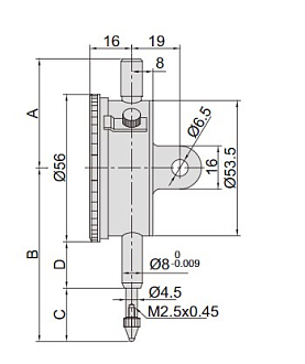 Индикатор ИЧ 1.0мм, 0.001 мм, INSIZE - фото 2