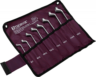 Набор ключей гаечных накидных изогнутых серии ARC в сумке, 6-22 мм, 8 предметов, THORVIK - фото 3