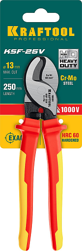 Фото 4 товара Кабелерез диэлектрический усиленный KSF-25V 23334-25V KRAFTOOL 245 мм, до 16 мм