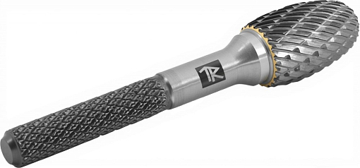 Фото 2 товара Борфреза твердосплавная овальная, тип E, 6 мм, двойная насечка, в боксе, THORVIK