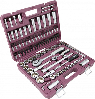 Набор инструмента универсальный 1/4", 1/2"DR, 108 предметов, THORVIK - фото 3