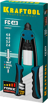 Заклепочник двуручный компактный 31161_z01 KRAFTOOL заклепки 2.4-4.8 мм из алюминия, стали, нерж. стали - фото 8