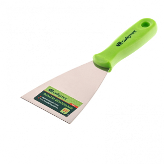 Шпательная лопатка из нерж. стали, 80 мм, Сибртех - фото 1