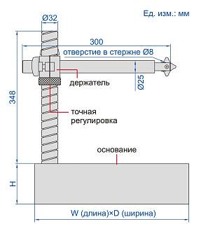 Стойка измерительная с гранитным основанием, INSIZE - фото 2