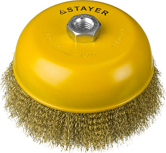 Щетка чашечная для УШМ 150 мм STAYER 150 мм, 35125-150 - фото 1