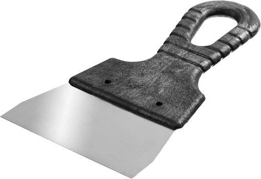 Фото 0 товара Шпатель СИБИН 100 мм, нержавеющая полотно, пластмассовая рукоятка, 10079-100_z01