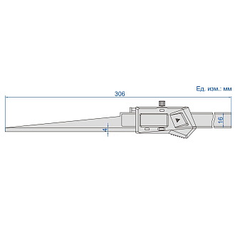 Щуп цифровой 0.2-10мм/0.008-0.394", 0.01мм/0.0005" INSIZE - фото 2