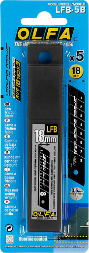 Фото 4 товара OLFA 18 мм, 5 шт., Лезвия сегментированные OL-LFB-5B