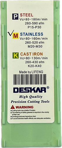 Фото 4 товара WCMT06T308 MF LF6118 пластина для сверла Deskar