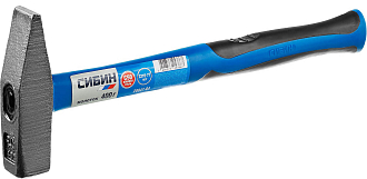 Молоток слесарный с фиберглассовой рукояткой СИБИН 400 г,20047-04 - фото 3