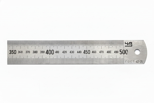 Фото 0 товара Линейка металлическая двусторонняя 500 мм