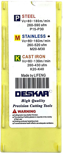 Фото 4 товара TNMG160408 JMS LF6018 токарная пластина Deskar