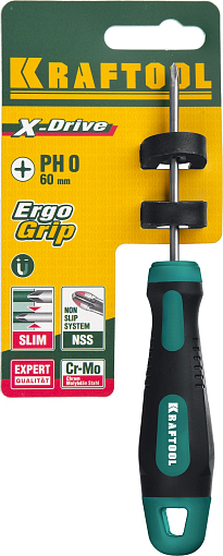 Фото 3 товара Отвертка PH0х60 мм, слесарная, Kraftool