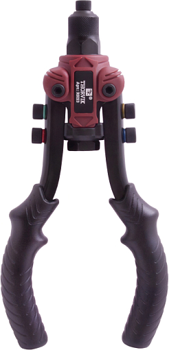 Фото 0 товара Заклепочник рычажный универсальный усиленный для вытяжных и резьбовых заклепок 3 в 1, THORVIK