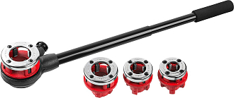 Набор клуппов с трещоткой №4 MIRAX 28240-H4 - фото 1