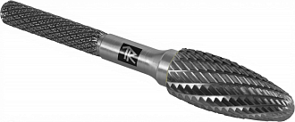 Борфреза твердосплавная пламевидная, тип H, 12 мм, двойная насечка, в боксе, THORVIK - фото 2