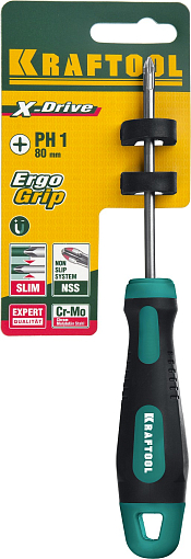 Фото 3 товара Отвертка PH1х80 мм, слесарная, Kraftool