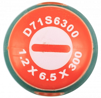 Отвертка стержневая шлицевая ANTI-SLIP GRIP, SL6.5х300 мм, Jonnesway - фото 2