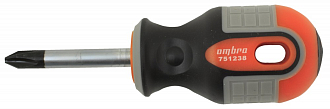 Отвертка стержневая крестовая ROUND GRIP, PH2x38 мм, Ombra - фото 2