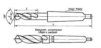 Сверло 80,0х305х565 к/х удлиненное Р6М5 - фото 5